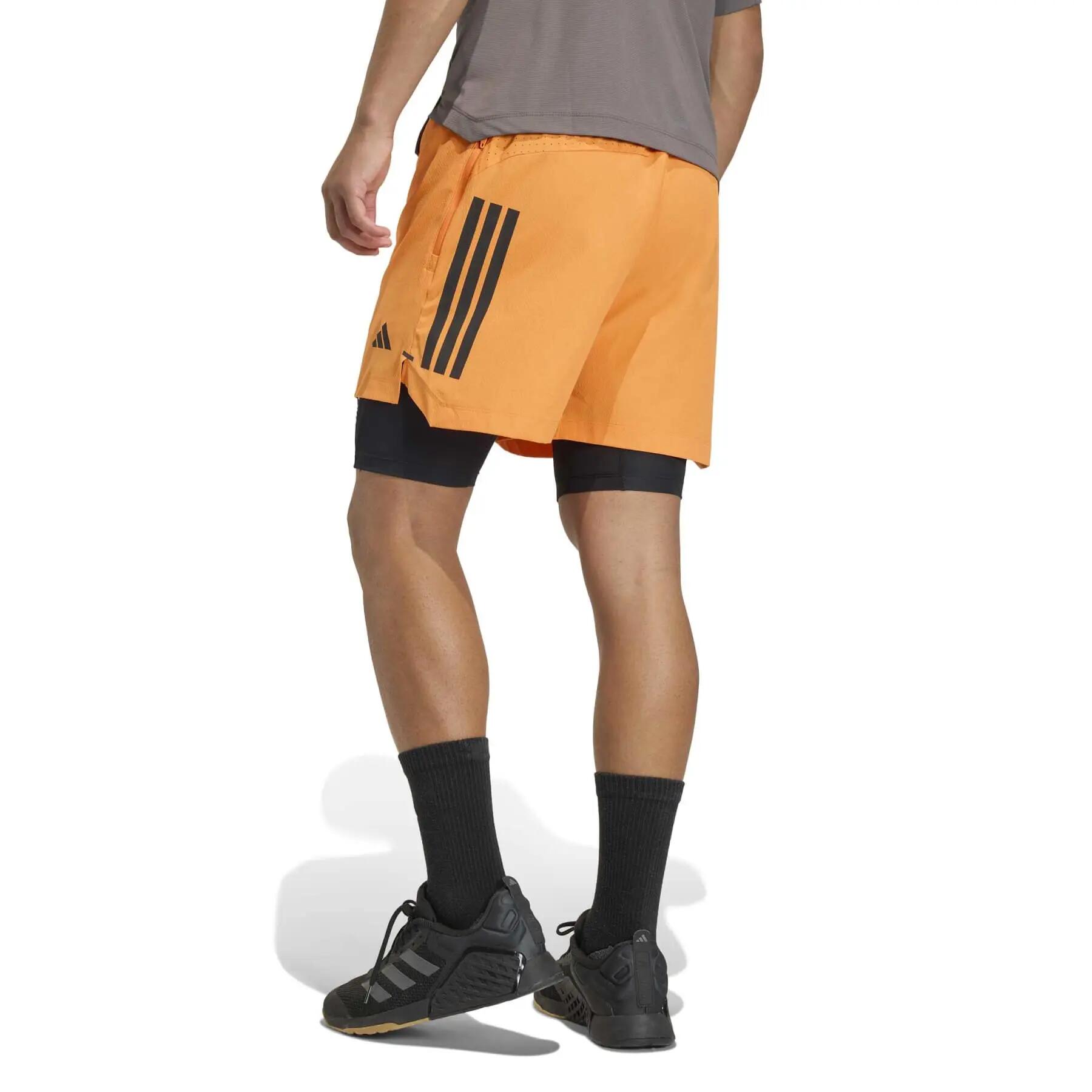 adidas D4T POWER Trainingsshorts für Herren, orange, KA1197 r L 3/7