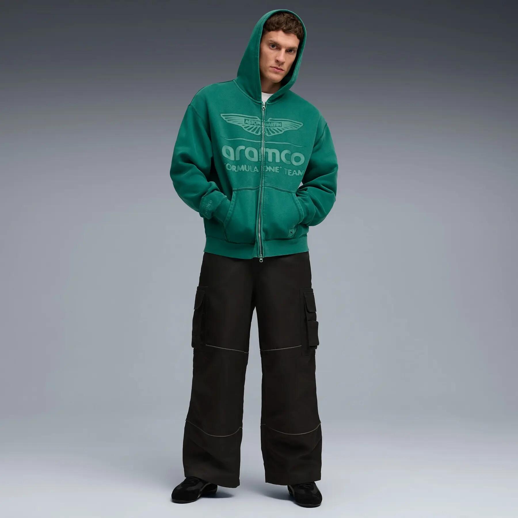 Puma X AMF1 FZ herenhoodie groen maat S 5/5