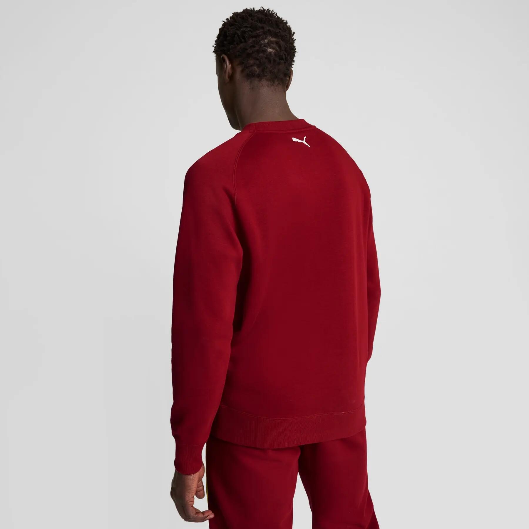 Moletom masculino Puma FERRARI RACE GRAPHIC CREW, cor bordô, tamanho P 6/7