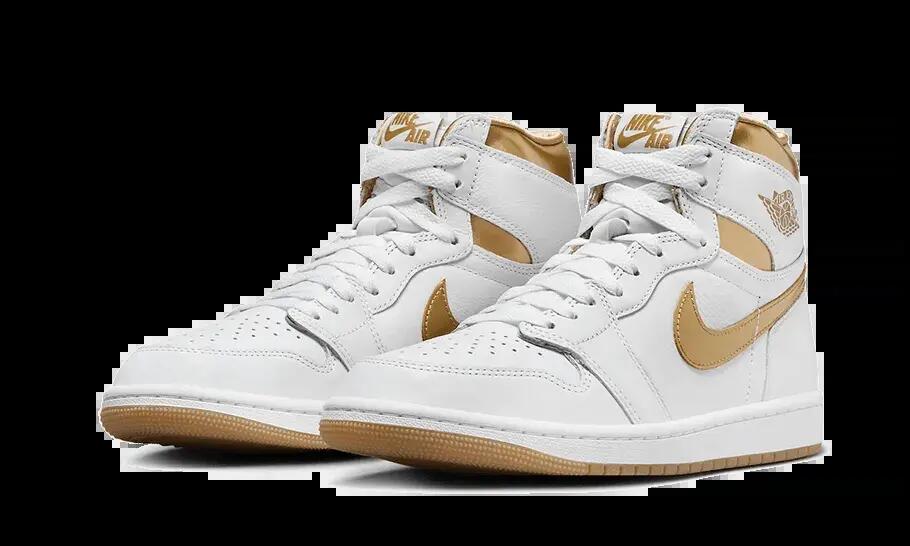 Chaussures - lifestyle - homme - air jordan 1 og - doré métallique 2/3