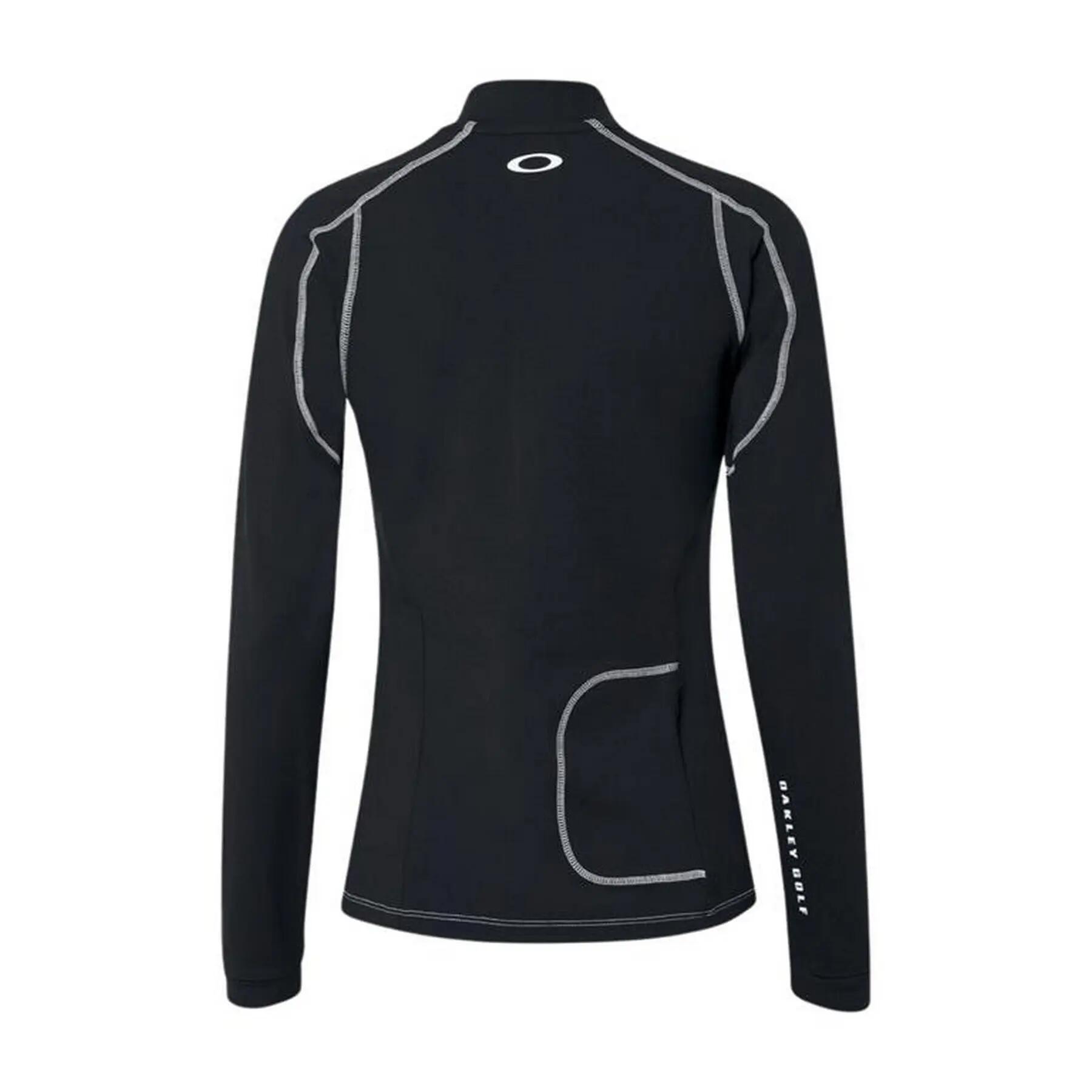 Camiseta feminina Oakley RIBBED QTR ZIP de manga FOA500576-02E r S 2/8