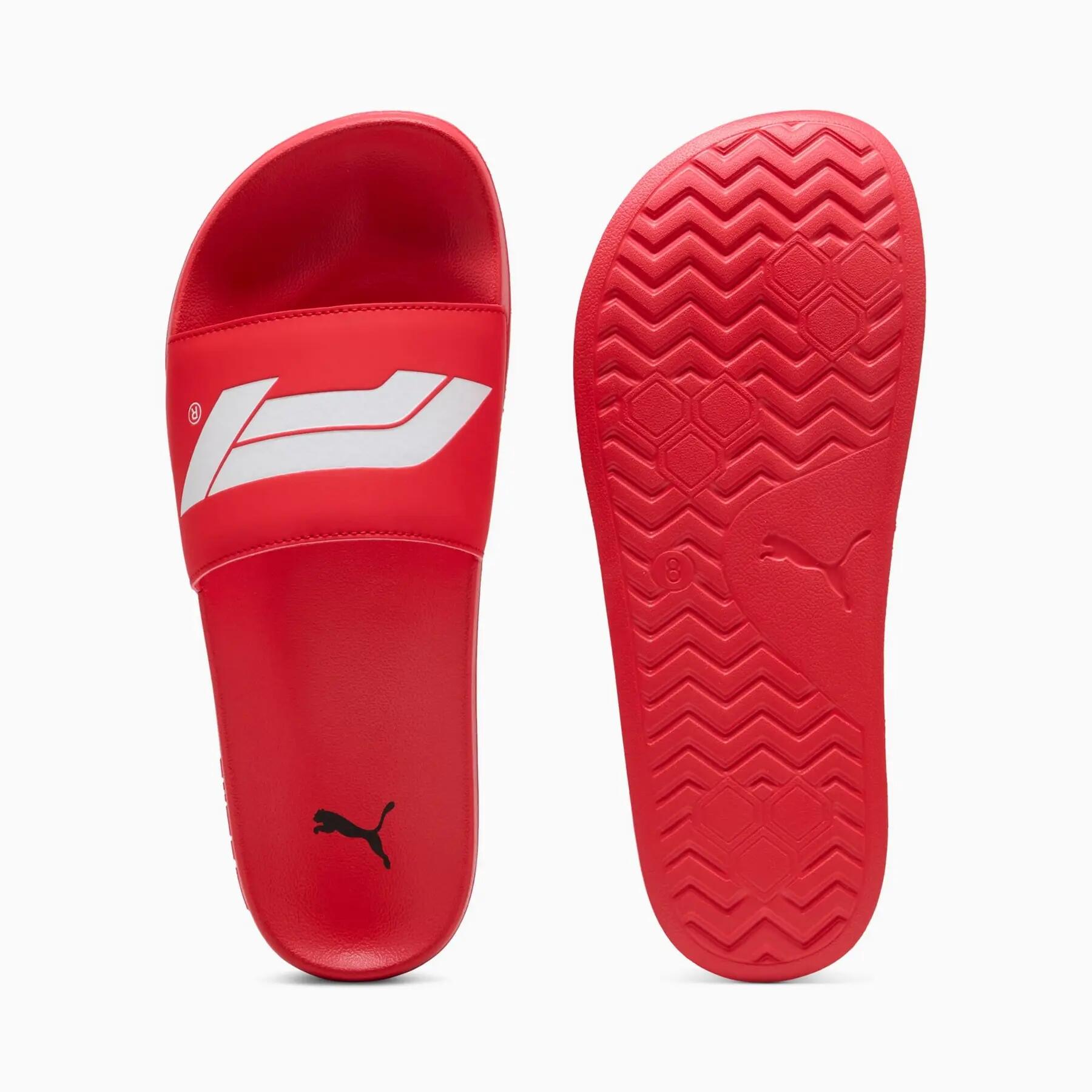 Chinelo unissex Puma F1 LEADCAT 2.0 LOGO vermelho 30884602 tamanho 47 3/6