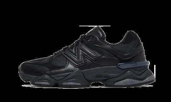 Chaussures - Casual - Femme - Cuir lisse - 9060 triple black