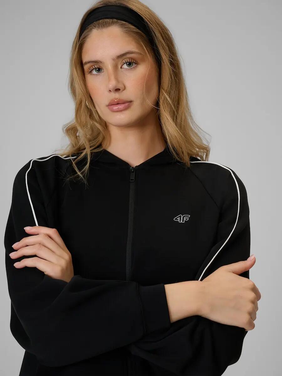 Bluza dresowa regular z kapturem damska 4F 4FRSS26TSWSF2990 5/7