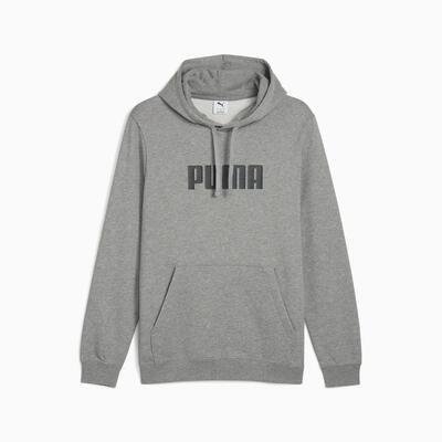 Heren puma ess logo tr hoodie grijs maat s