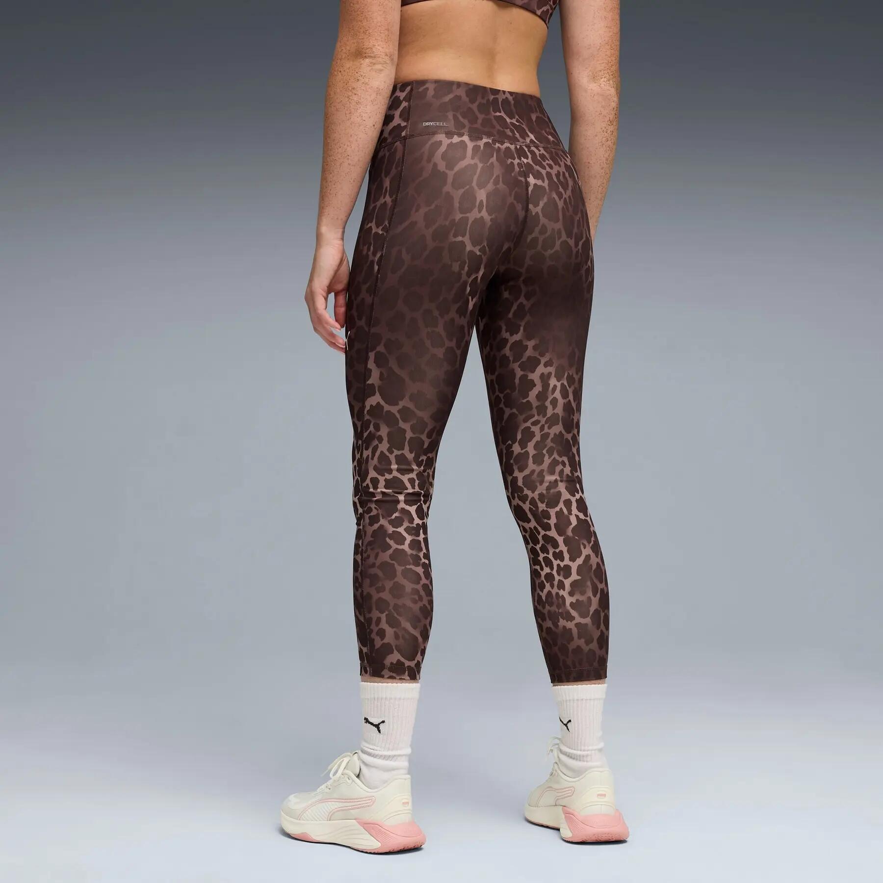 Leggings femininas Puma TAD ESSENTIAL SPOTTED HAZE marrom 52851513 r S 4/5