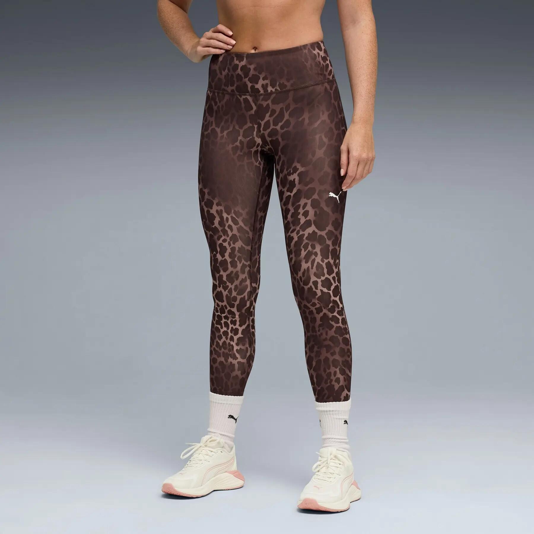 Leggings femininas Puma TAD ESSENTIAL SPOTTED HAZE marrom 52851513 r S 3/5