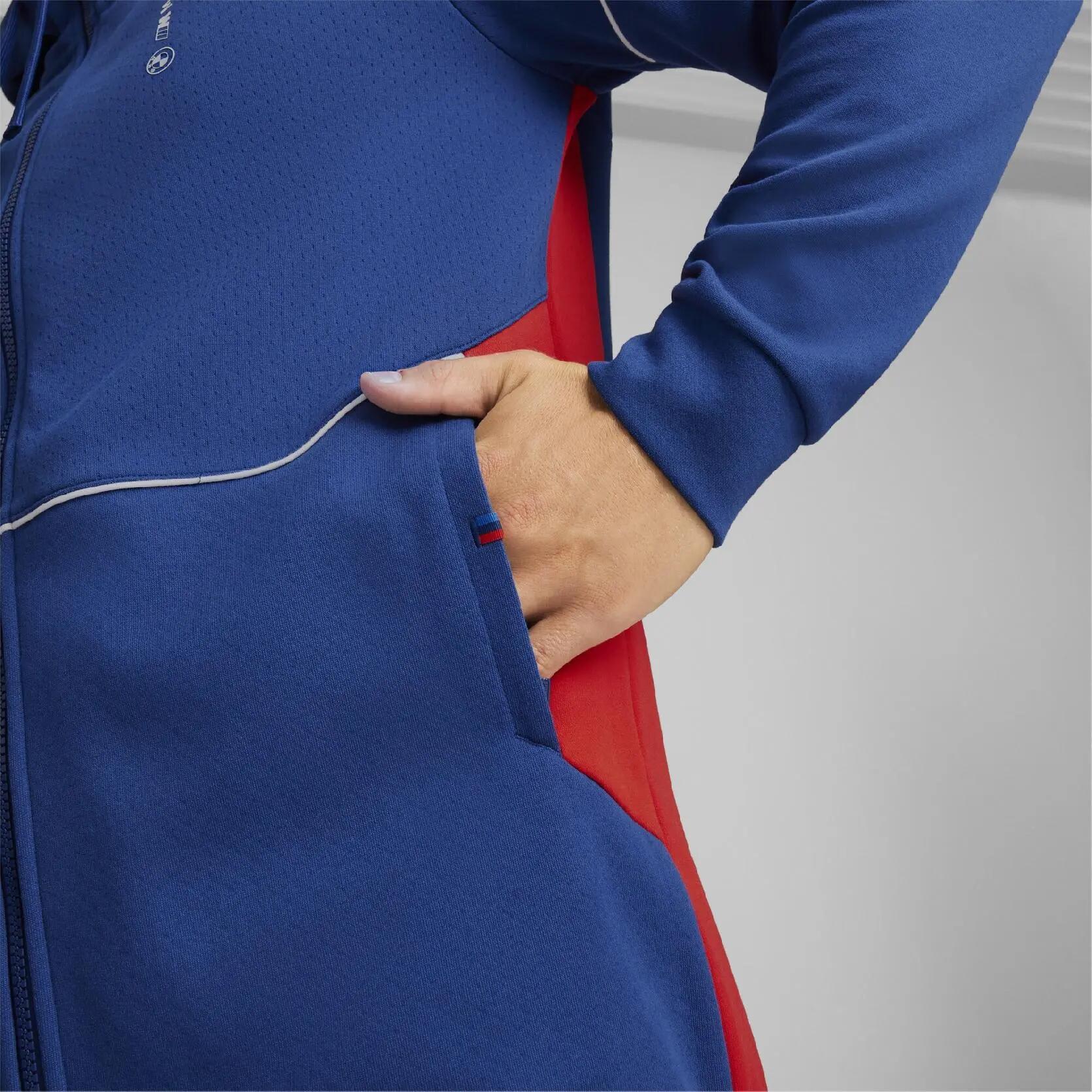 Felpa con cappuccio da uomo Puma BMW MMS, blu, taglia L 5/8