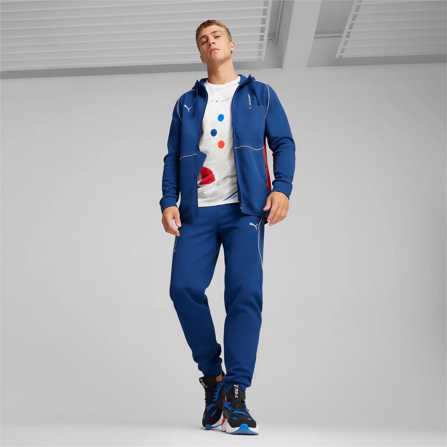 Felpa con cappuccio da uomo Puma BMW MMS, blu, taglia L 4/8