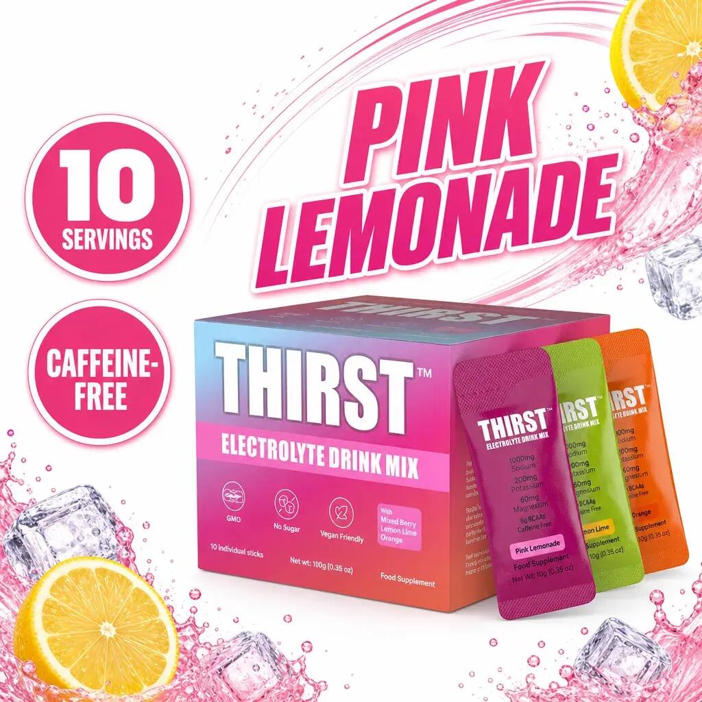 Thirst Electrolytes 6g x10 Pink Lemonade
