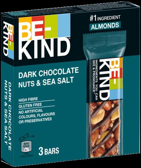 Dark Chocolate Nuts & SeaSalt 3x30g Nussriegel für unterwegs & Training
