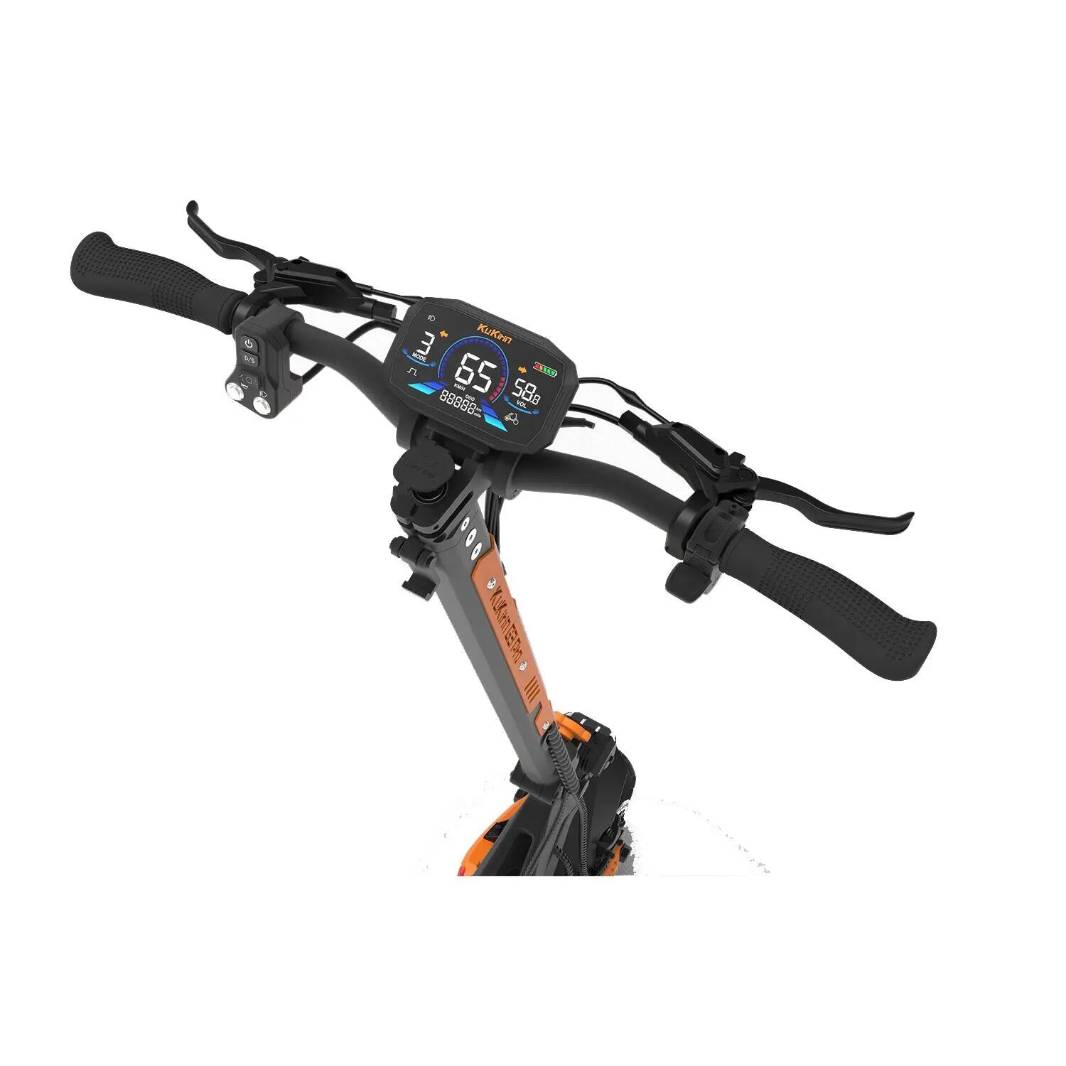 Trotinete elétrica KuKirin G3 Pro 2400W 52V23,4Ah 80km Preto 4/5