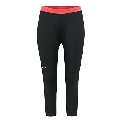 Legging feminina Salewa CRISTALLO WARM 3/4 preta tamanho M