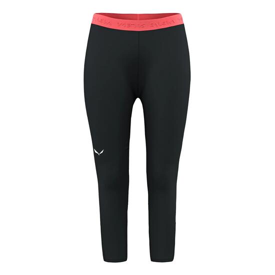 Legging feminina Salewa CRISTALLO WARM 3/4 preta tamanho M