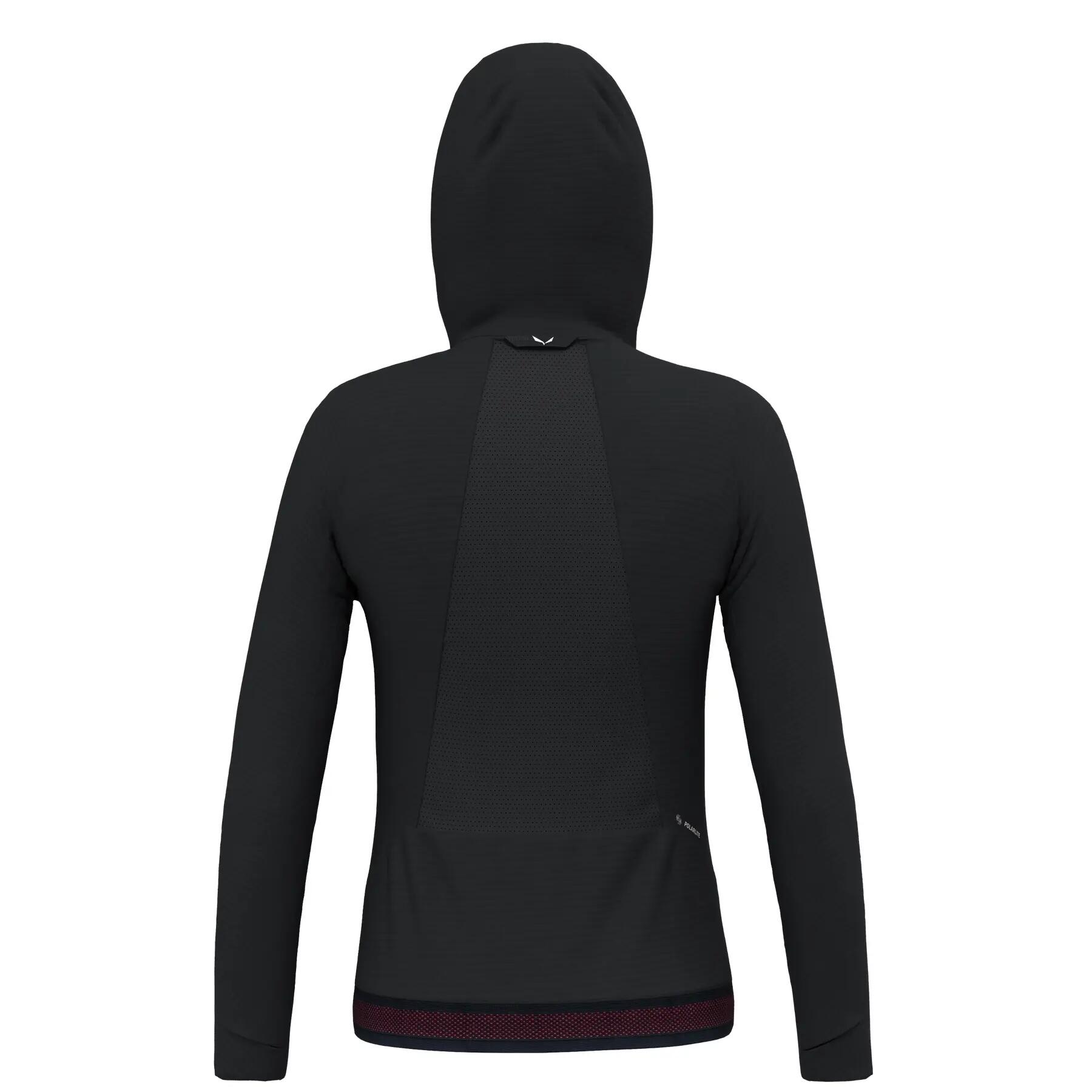 Casaco polar feminino Salewa PEDROC preto 00-0000028575_0910 r L 2/3