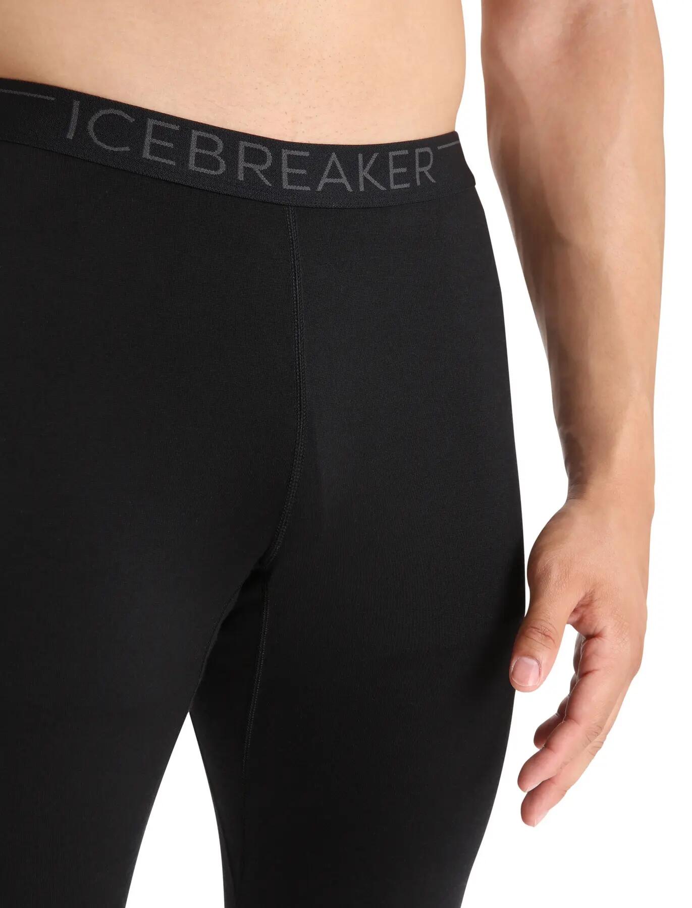 Calça Térmica Masculina Icebreaker 200 OASIS Preta IB104369001 R M 5/7