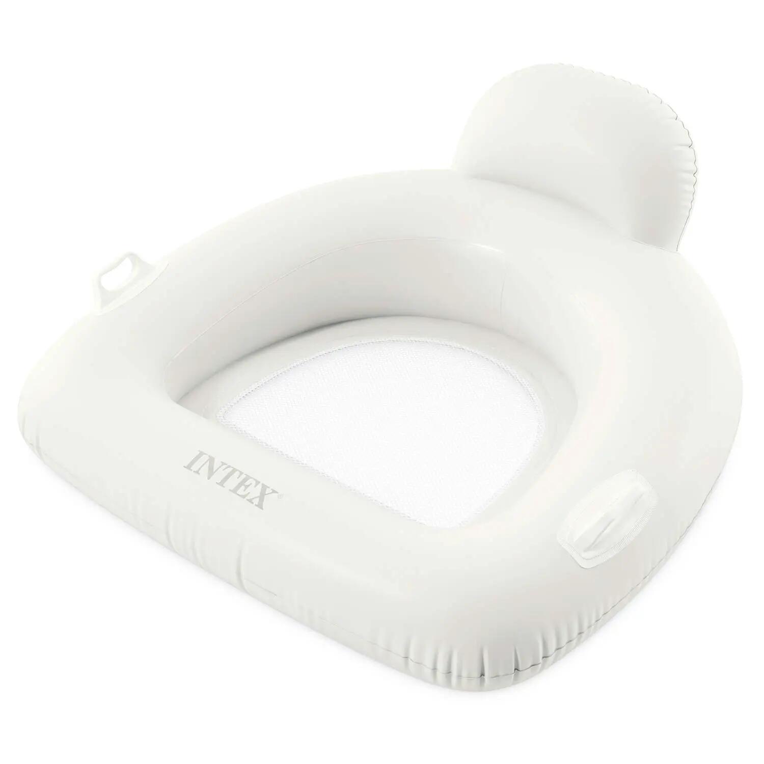 Fotel materac dmuchany Intex 56801 do pływania biały Lounge plażowy 1/5