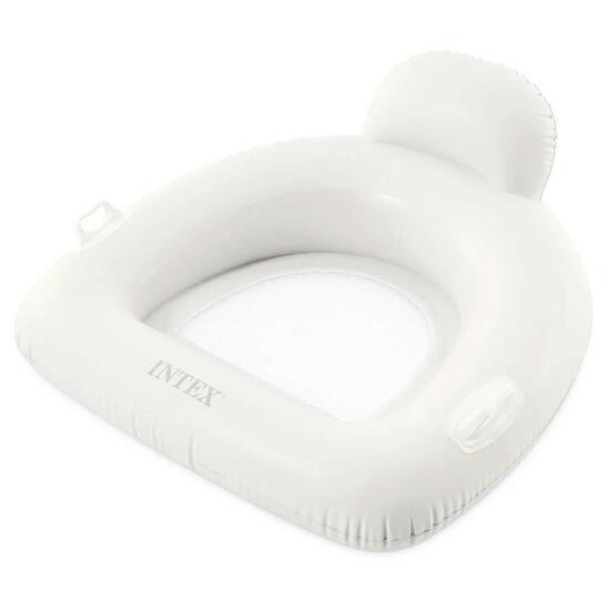 Fotel materac dmuchany Intex 56801 do pływania biały Lounge plażowy