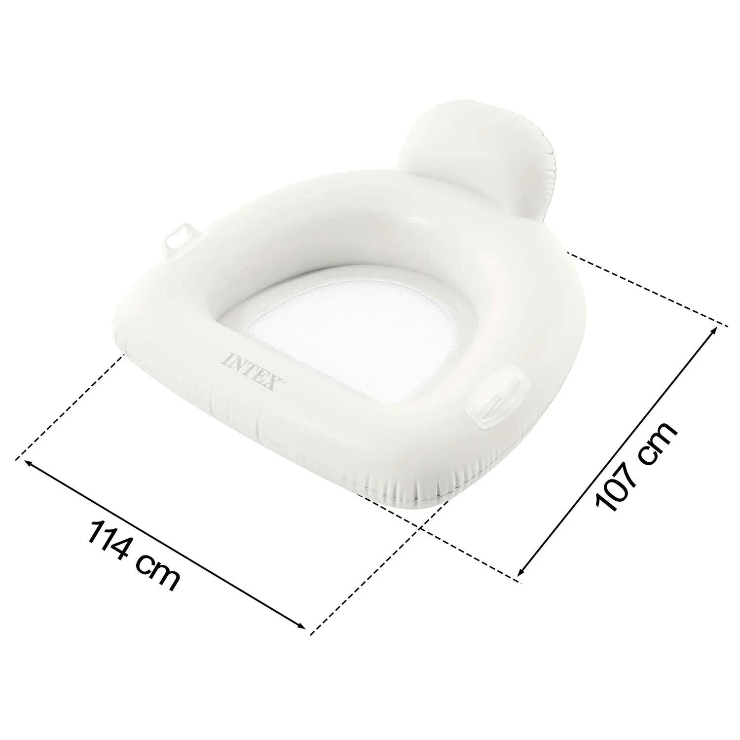 Fotel materac dmuchany Intex 56801 do pływania biały Lounge plażowy 5/5