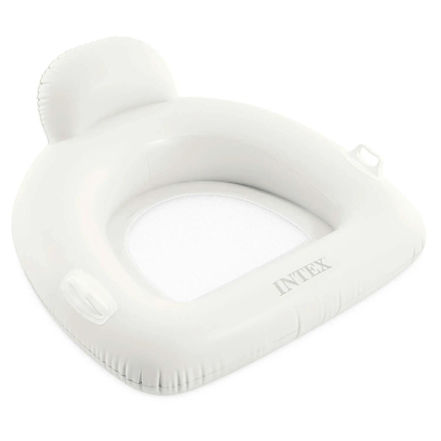 Fotel materac dmuchany Intex 56801 do pływania biały Lounge plażowy 3/5