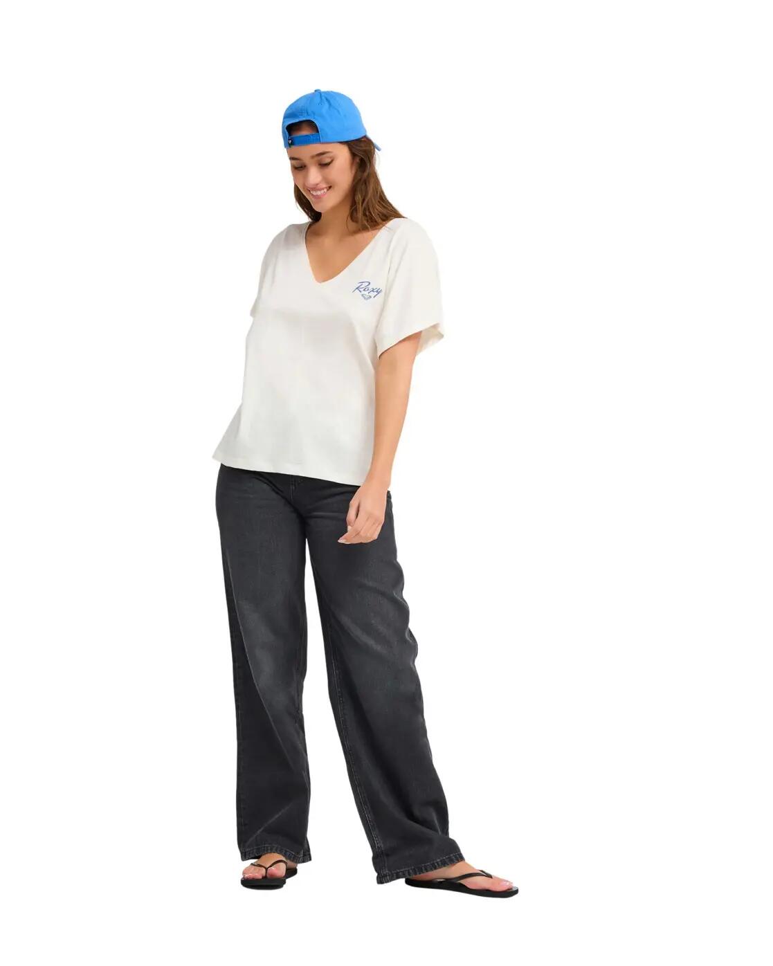T-shirt manches courtes Dolmen NIGHTFALL Blanc Femme 4/4