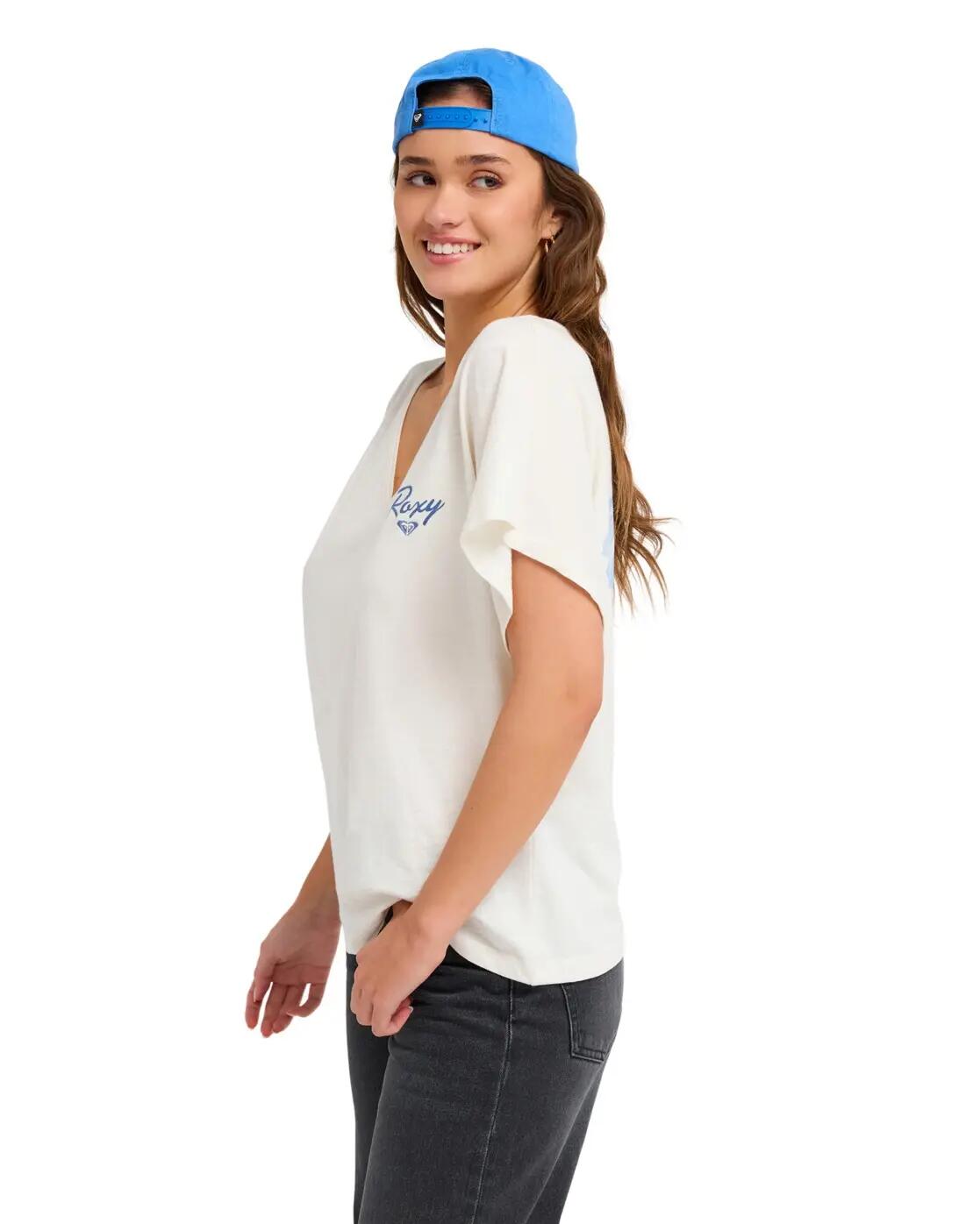 T-shirt manches courtes Dolmen NIGHTFALL Blanc Femme 3/4
