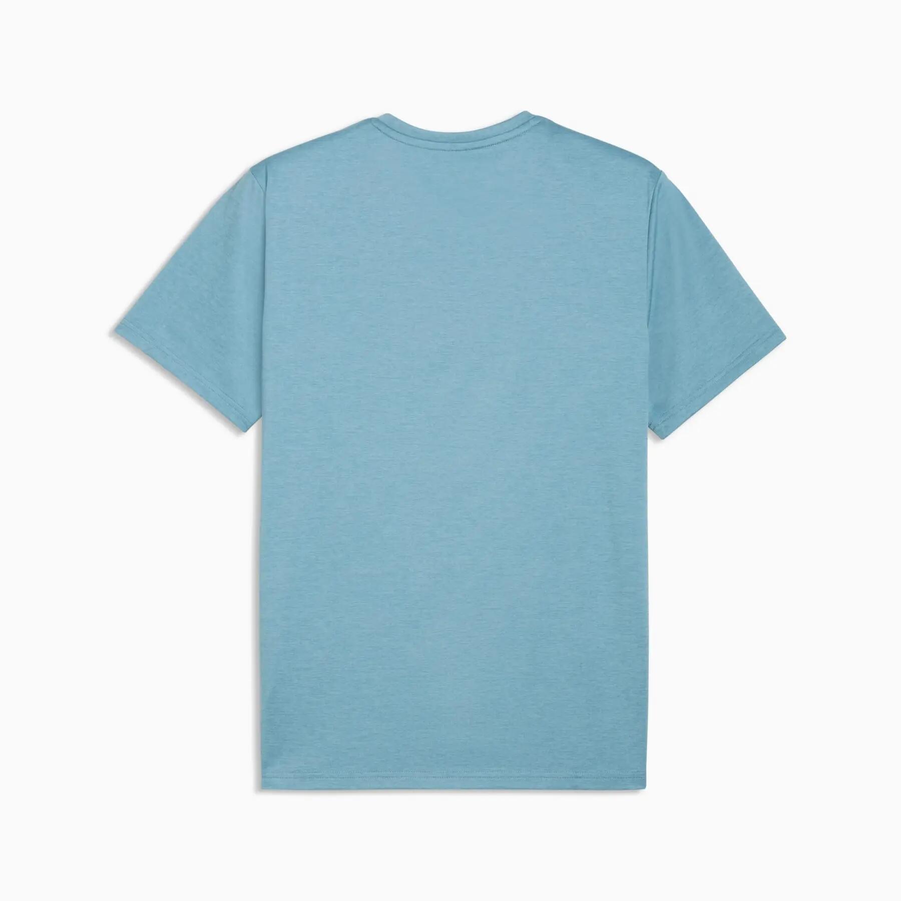 Puma TAD ESSENTIALS HEATHER CAT heren T-shirt blauw 52592099 r S 2/5