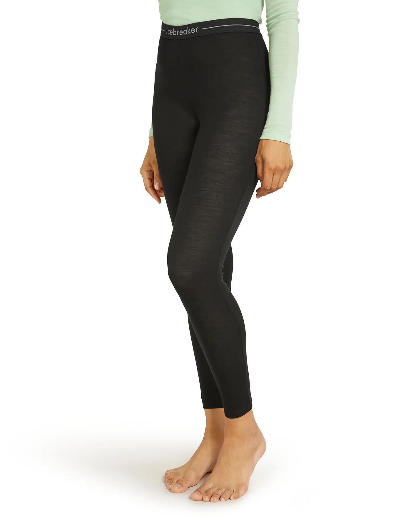 Calça legging térmica feminina Icebreaker 175 EVERYDAY preta tamanho XS 2/6