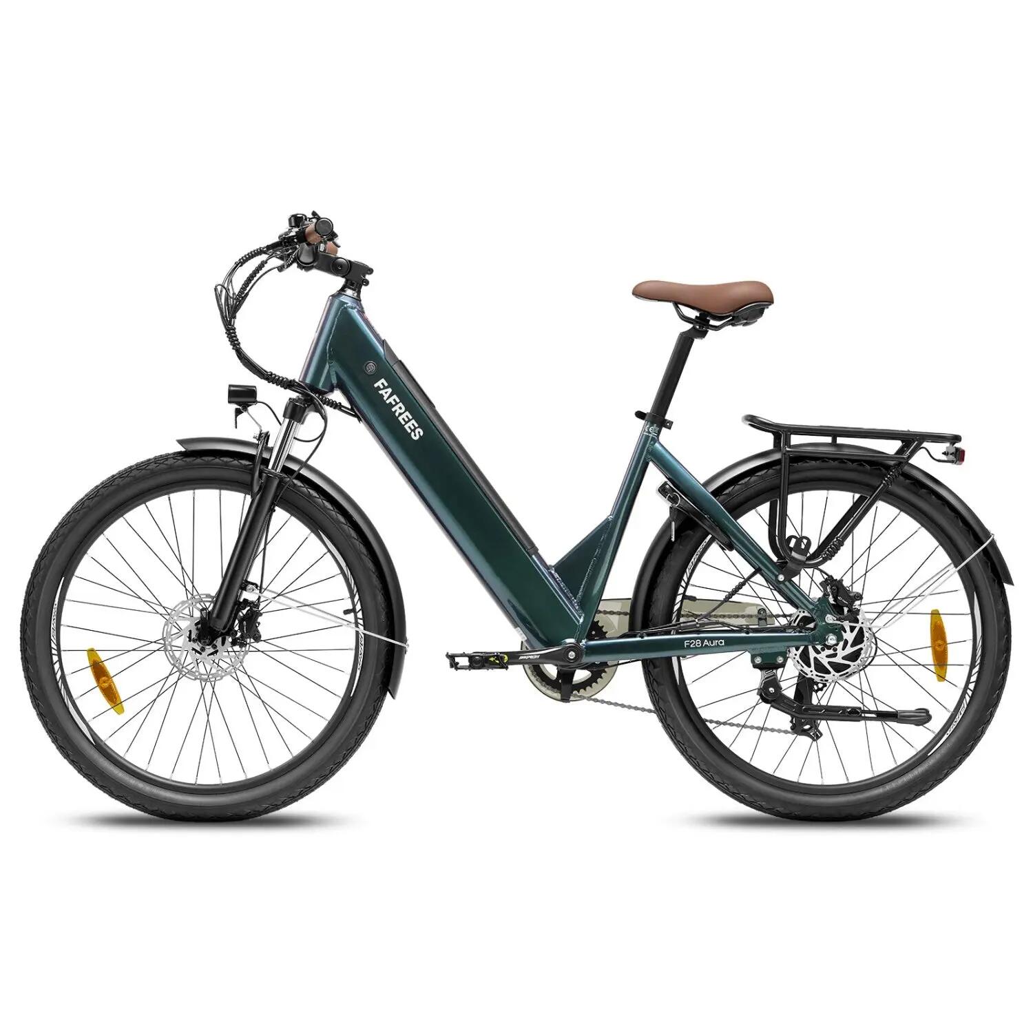 Bici elettrica FAFREES F28 Aura 36V20Ah 80-100km 26x2.5" Colore Verde 4/5