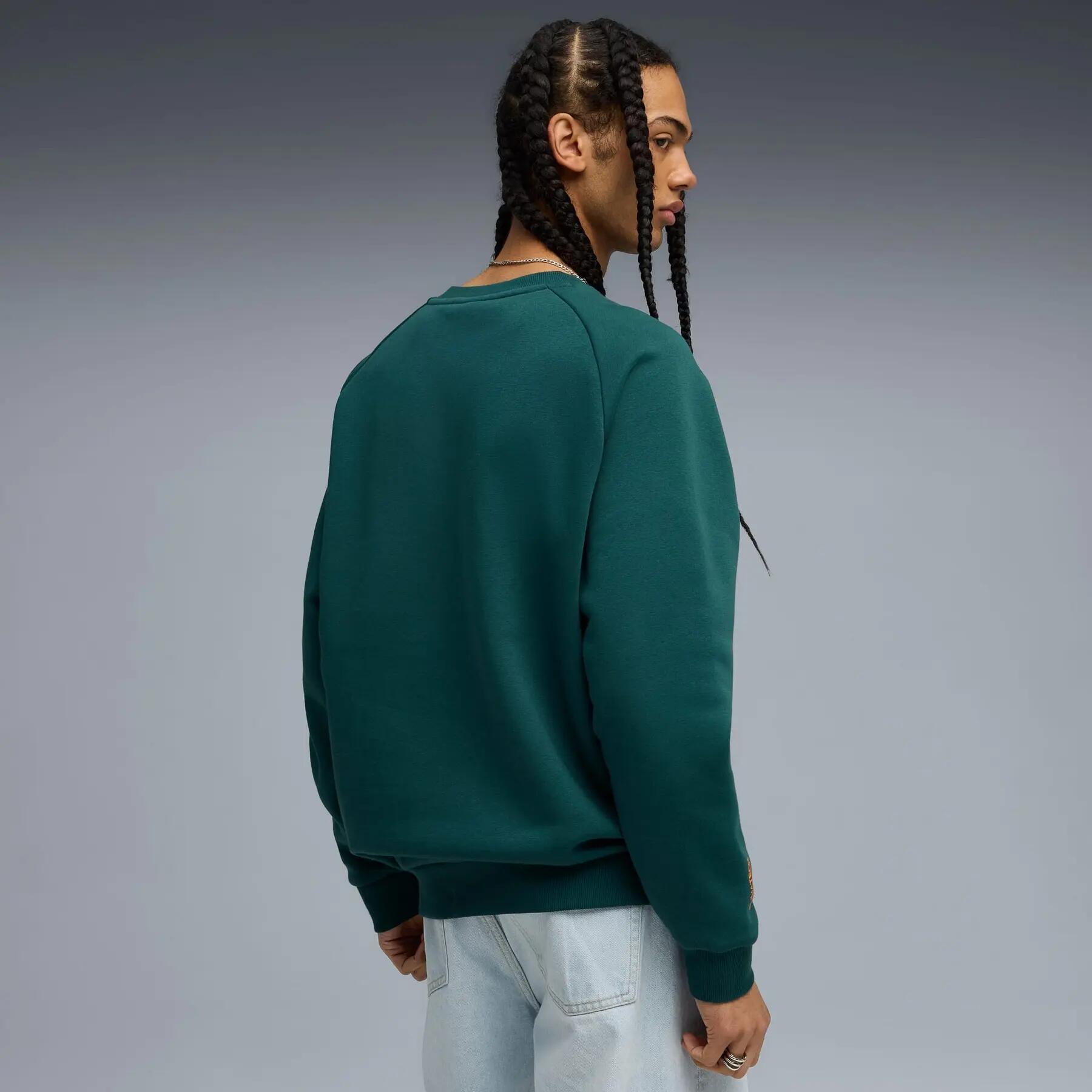 Felpa da uomo Puma PUMATECH RELAXED CREW FL verde r L 4/5