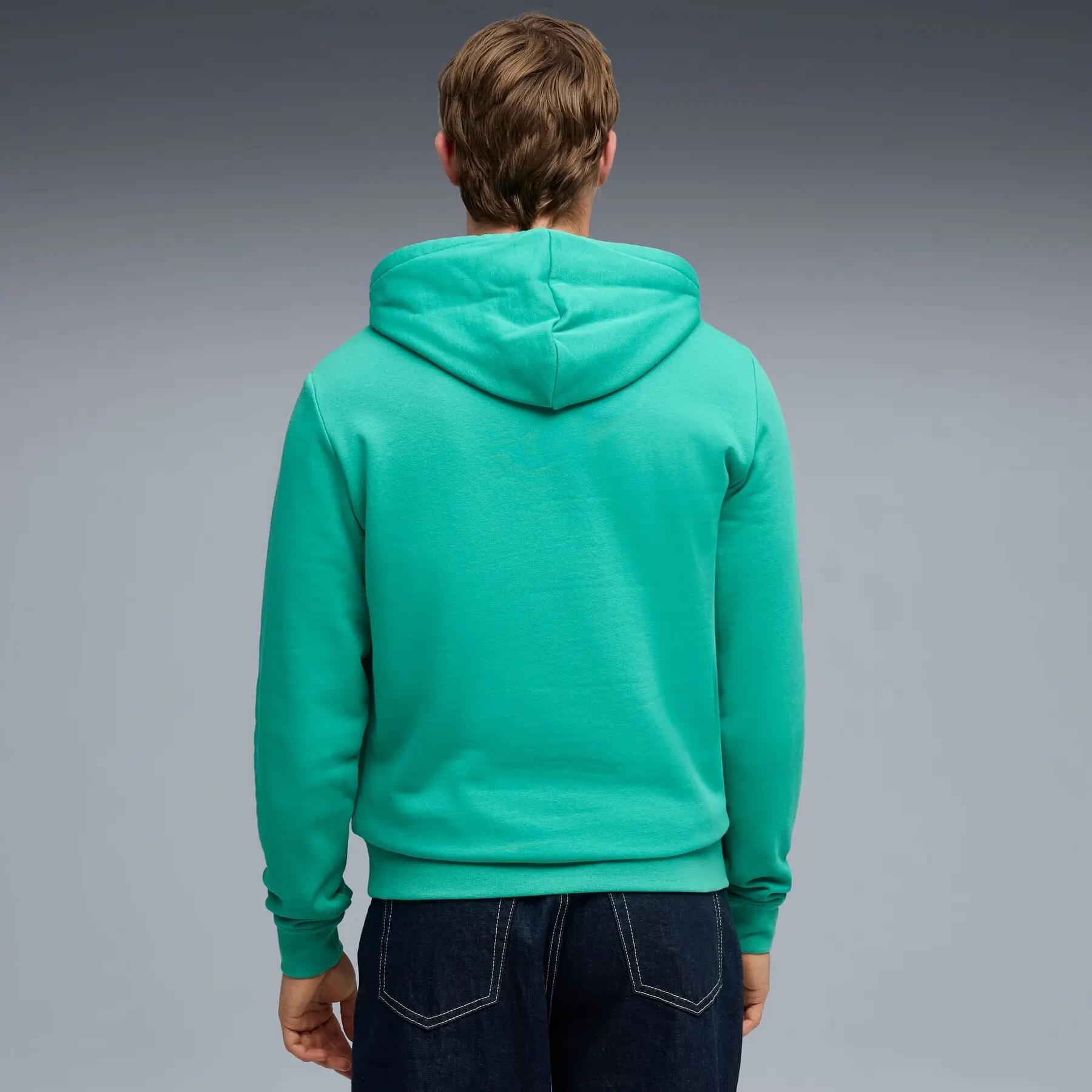 Moletom masculino Puma ESS com logo pequeno centralizado, verde, tamanho XL 4/5