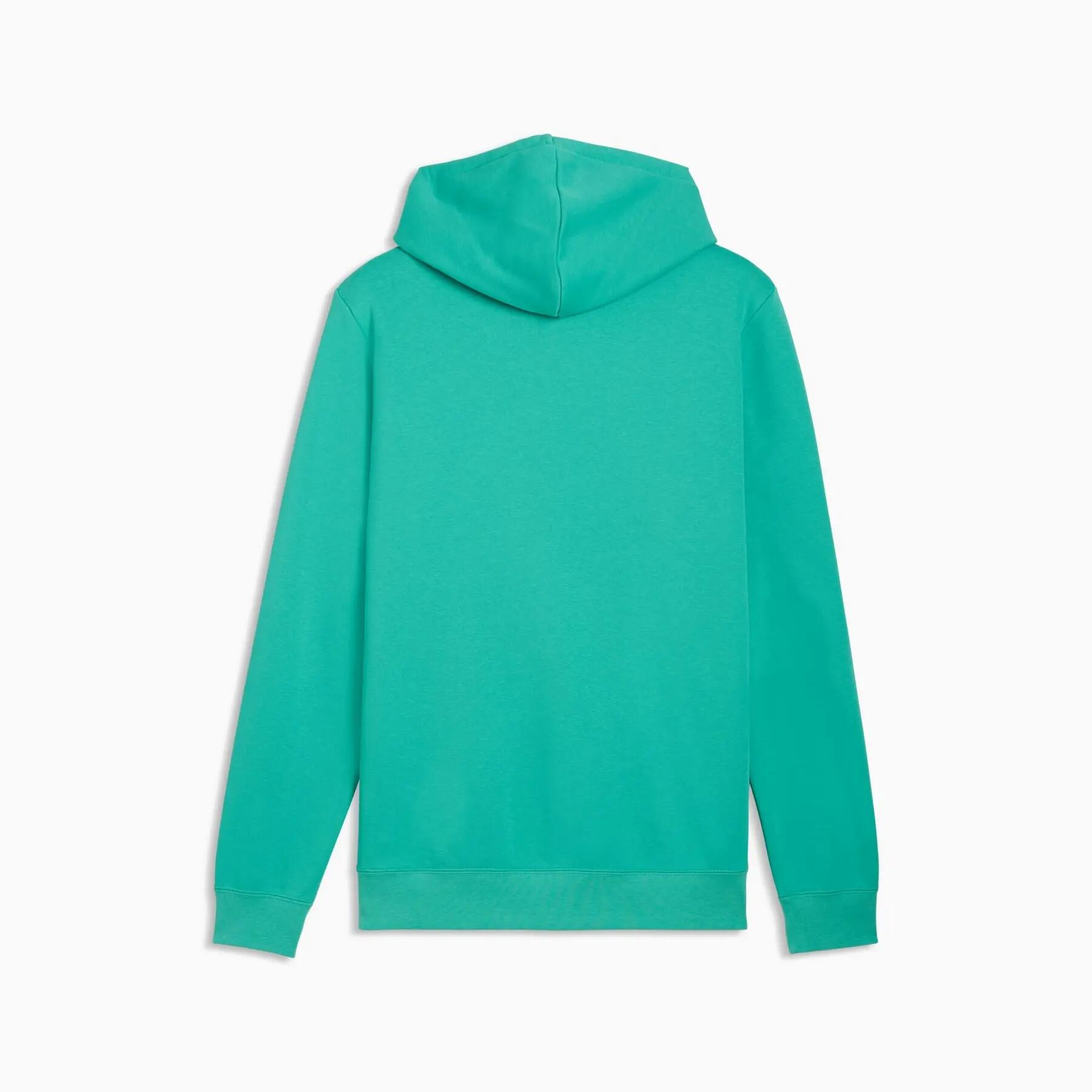 Moletom masculino Puma ESS com logo pequeno centralizado, verde, tamanho XL 2/5
