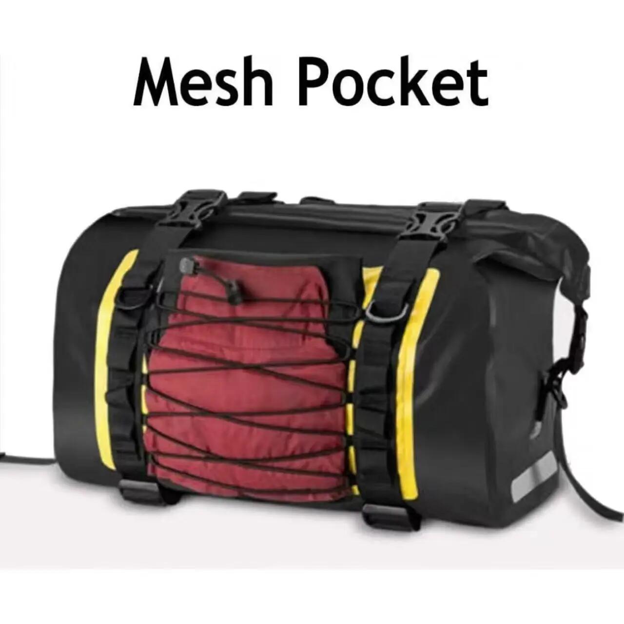Wasserdichte Motorrad-Satteltaschen 2x31L mit Klettverschluss & Schnalle 3/6