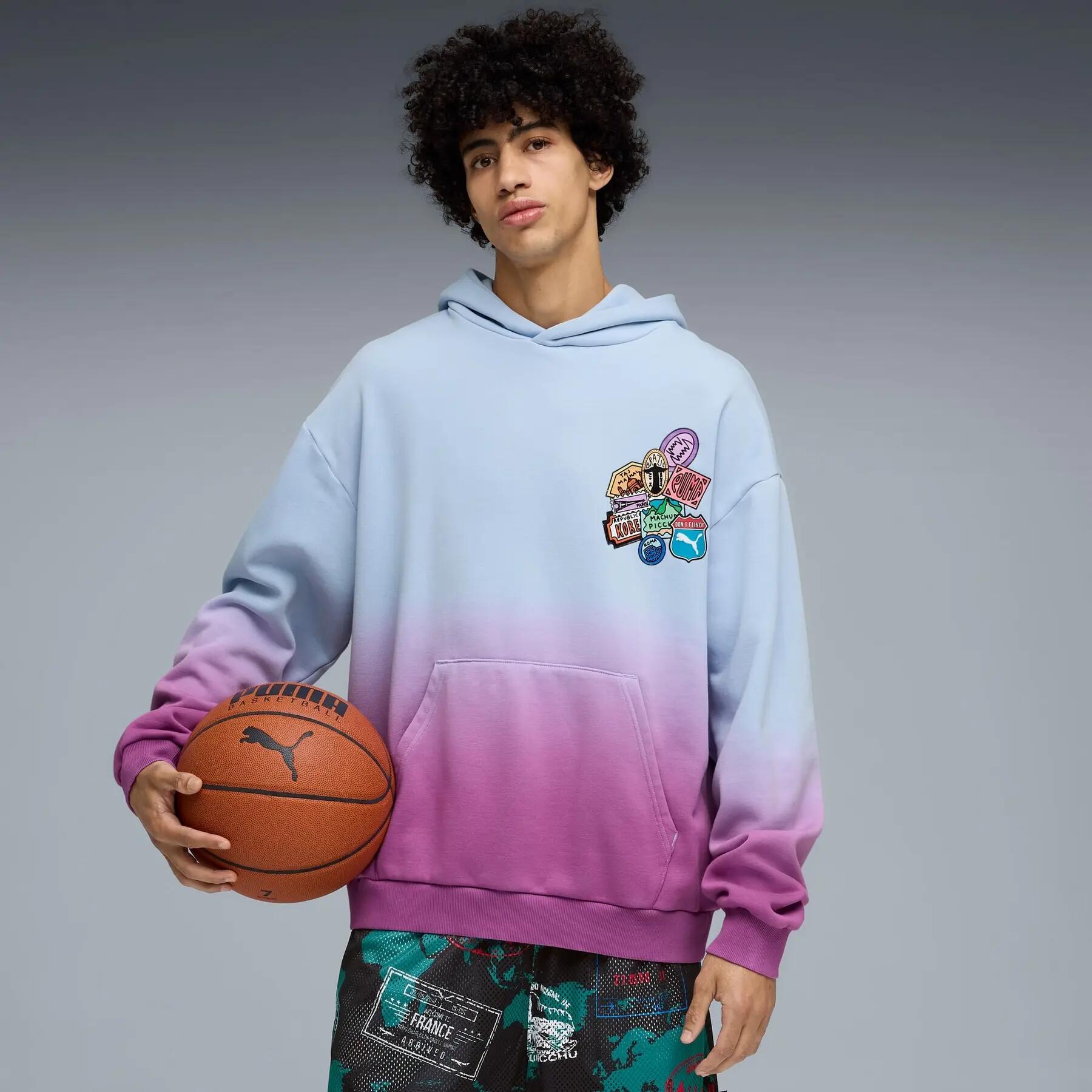 Sudadera con capucha Puma THE ATW DYLAN para hombre, multicolor, talla S 3/7