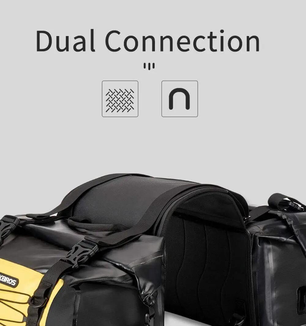Wasserdichte Motorrad-Satteltaschen 2x31L mit Klettverschluss & Schnalle 2/6