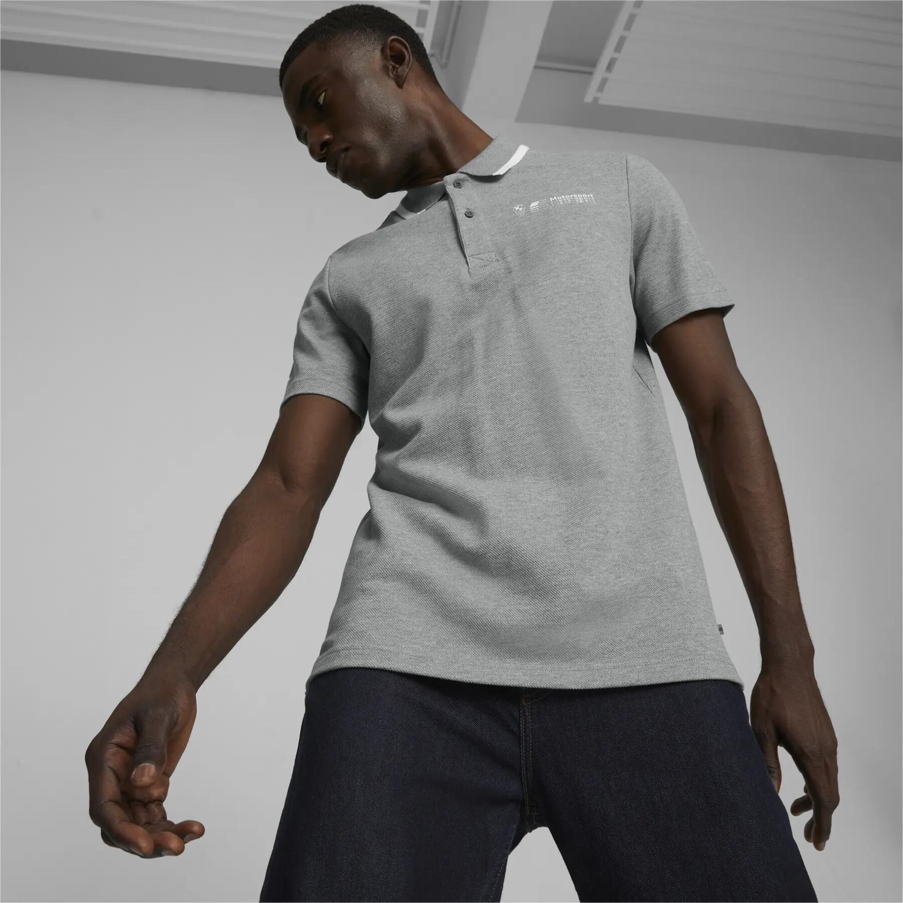 Camisa polo masculina Puma BMW MMS cinza 62122603 r M (48) 3/8