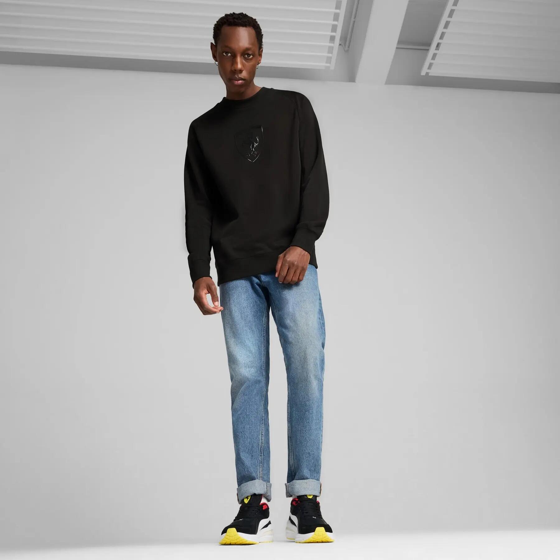 Moletom masculino Puma FERRARI RACE GRAPHIC CREW preto tamanho M 5/7