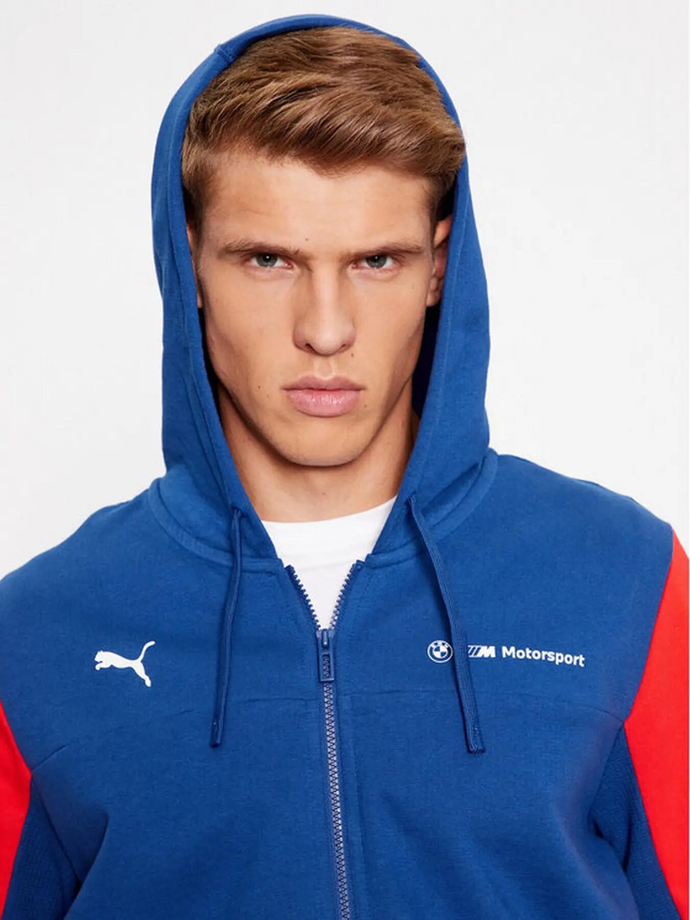 Moletom com capuz masculino Puma BMW MMS HDD azul tamanho P 5/8