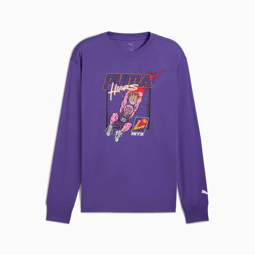 Men's longsleeve Puma HOOPSTEL purple 63290302 r XL