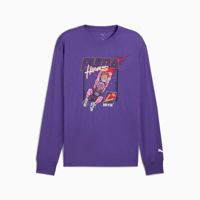 Heren longsleeve puma hoopstel paars 63290302 r xxl