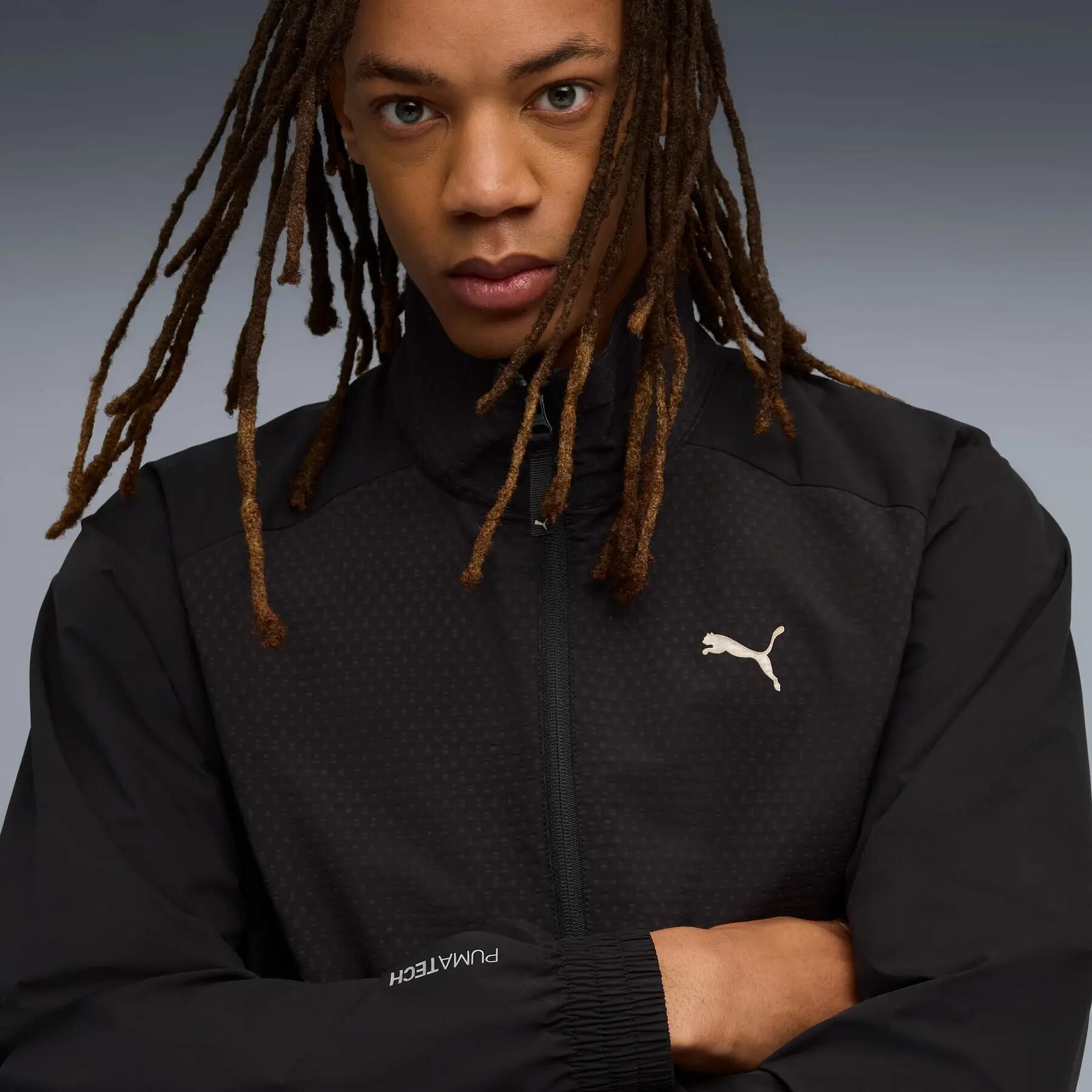 Felpa da uomo Puma PUMATECH MATERIAL MIX RELAXED HZ nera, taglia XXL 7/7