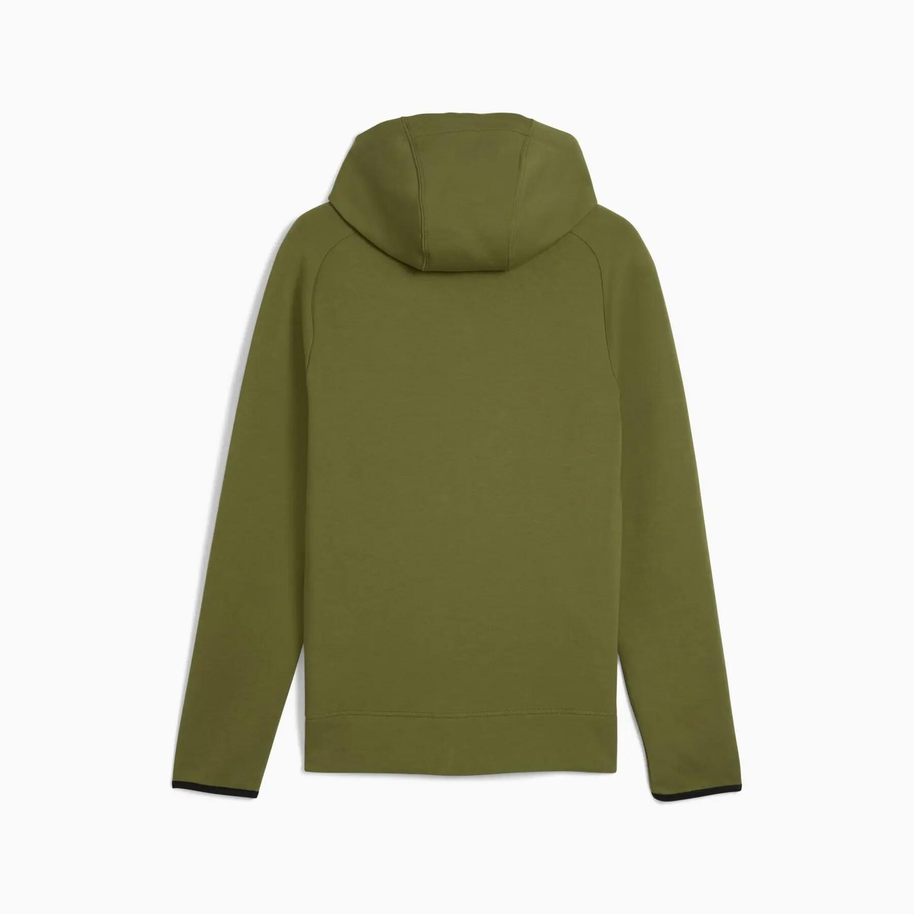 Sudadera con capucha Puma SPACER FZ para hombre, color verde, talla S 2/2