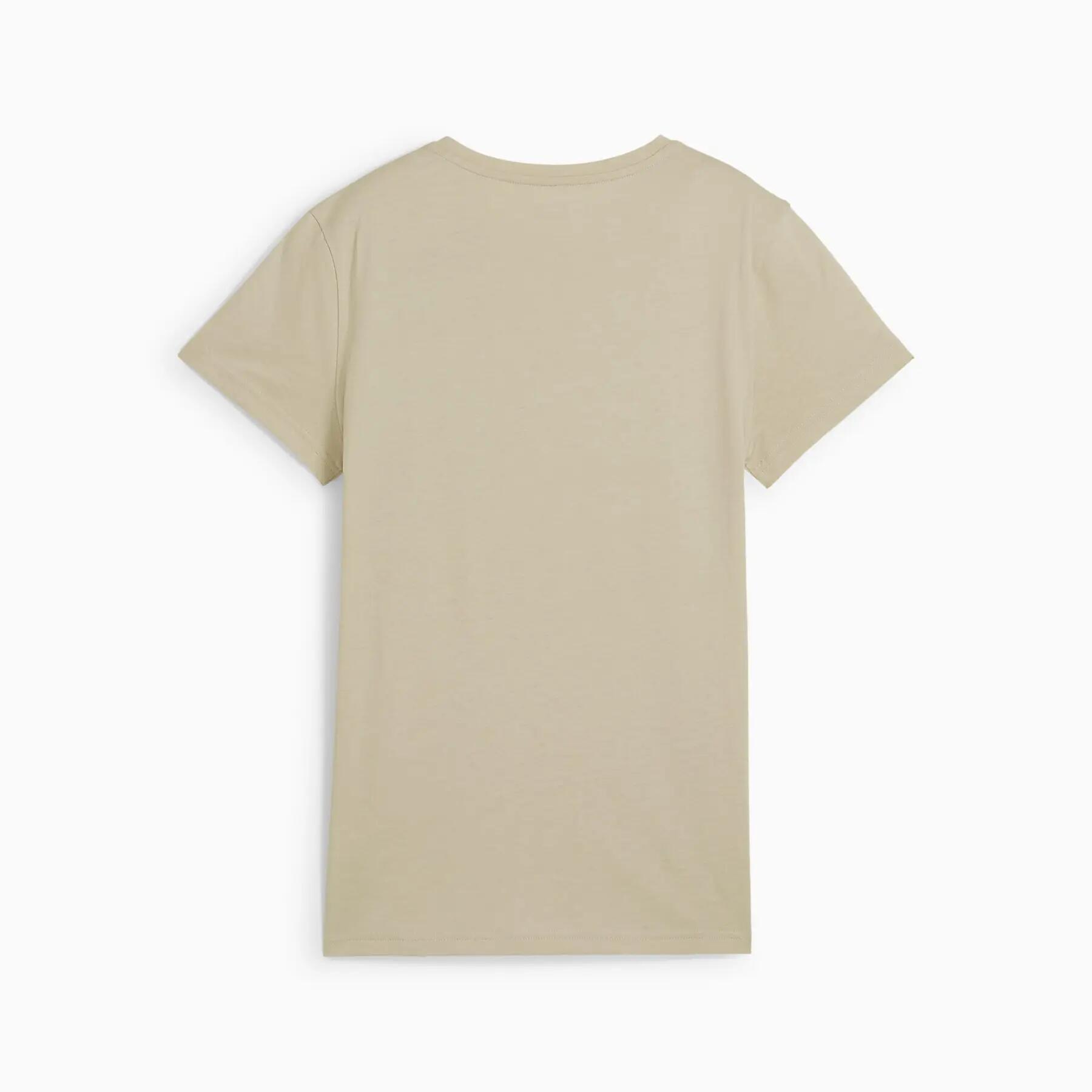 Camiseta feminina Puma GRAPHICS WORDING bege 68299768 tamanho M 2/2