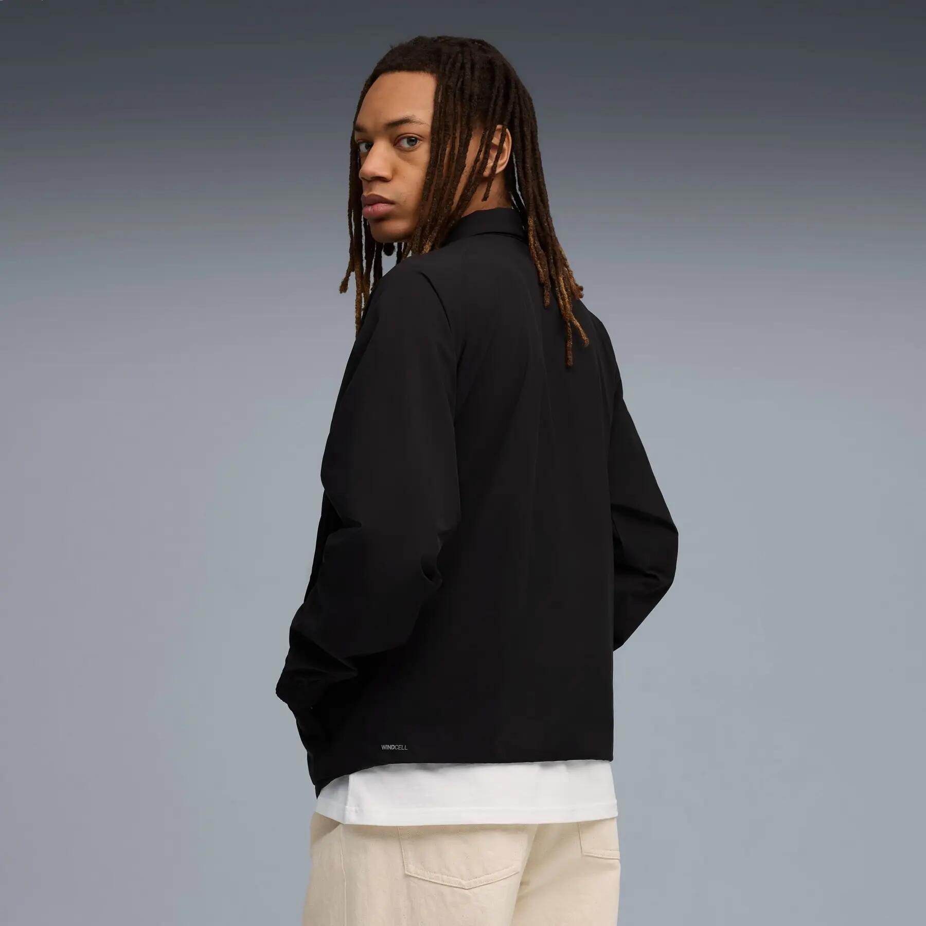Felpa da uomo Puma PUMATECH MATERIAL MIX RELAXED HZ nera, taglia XXL 6/7