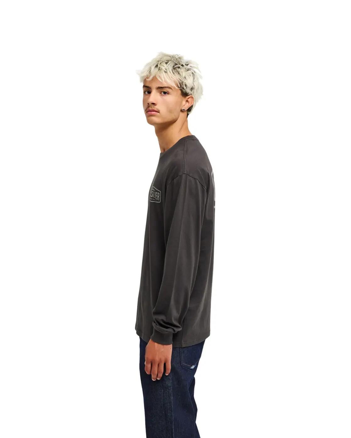 T-shirt manches longues SURF GARAGE Noir Homme 3/4