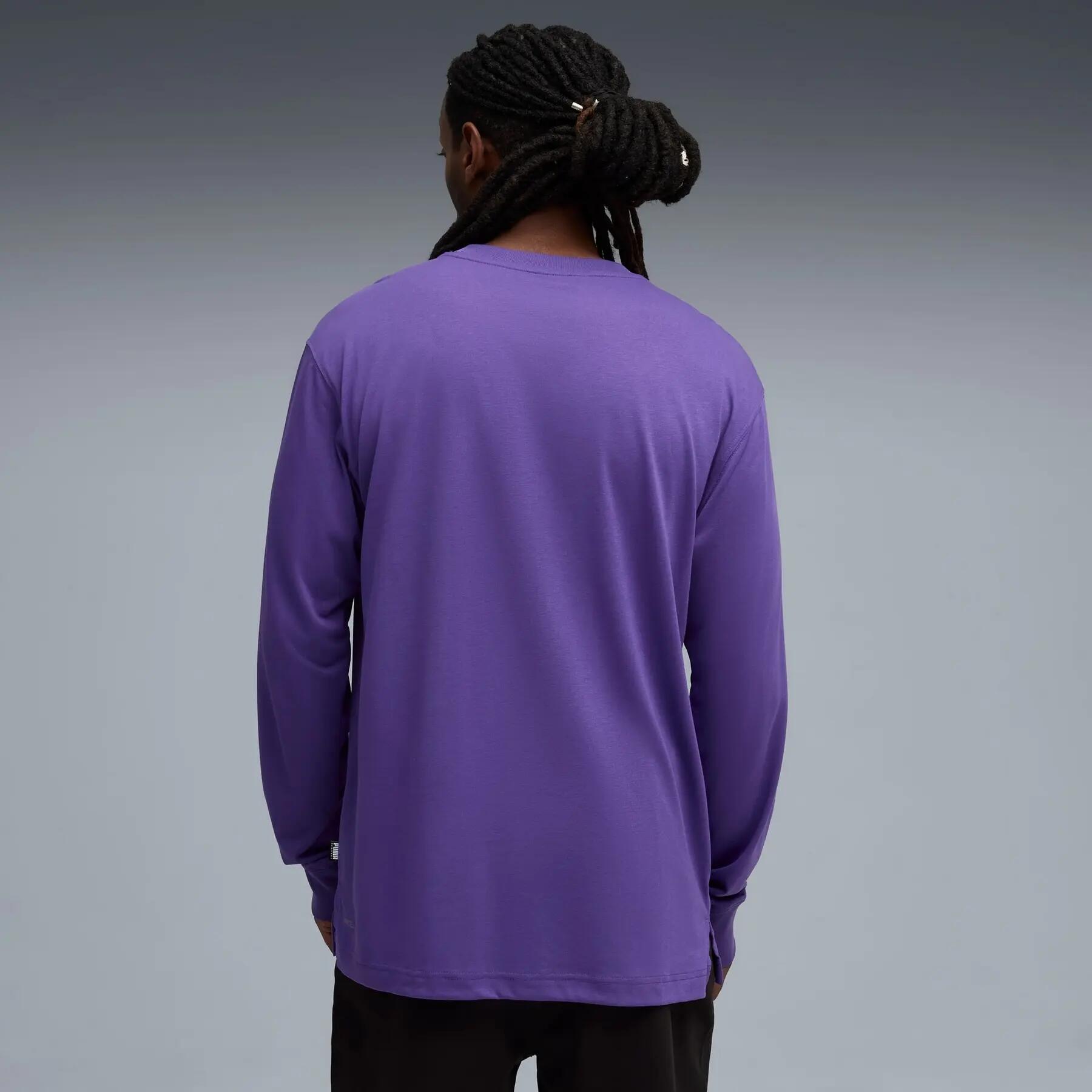 Heren longsleeve Puma HOOPSTEL paars 63290302 r L 4/5