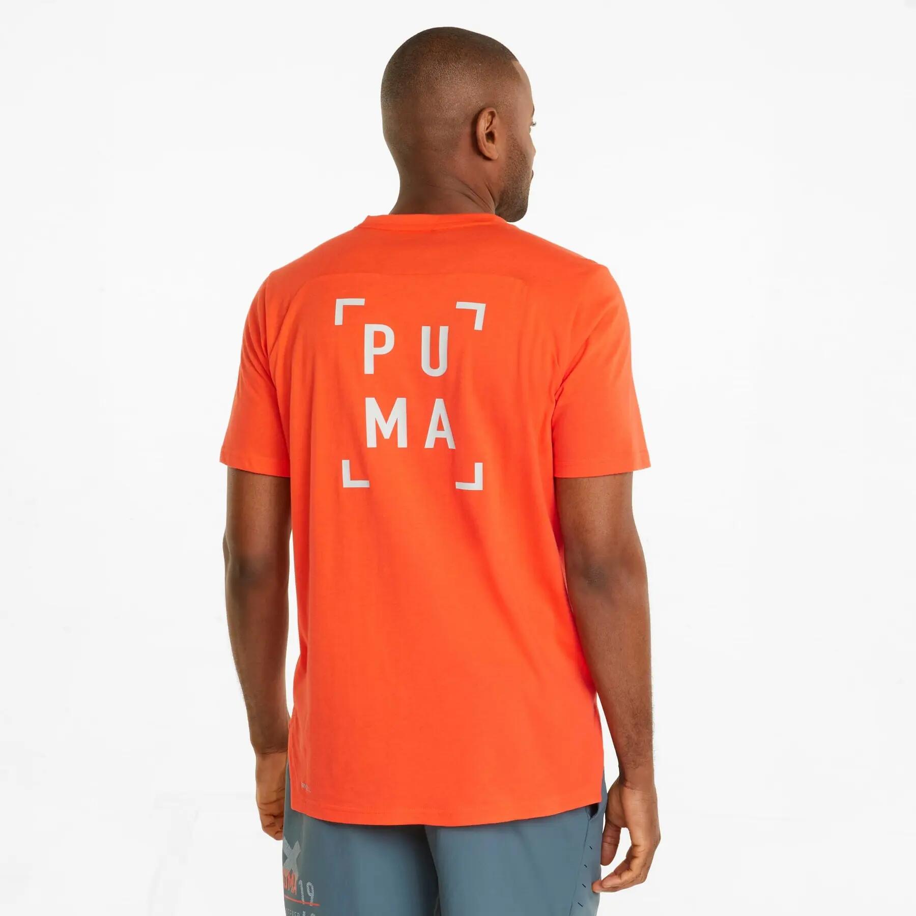 Puma TRAIN LOGO heren trainingsshirt oranje 52153725 maat XL 4/6