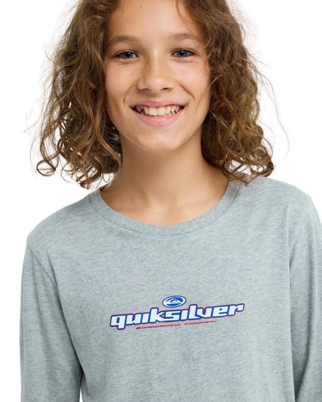 T-shirt met Lange Mouwen SLACKER Grau Jongens 8-16 4/4