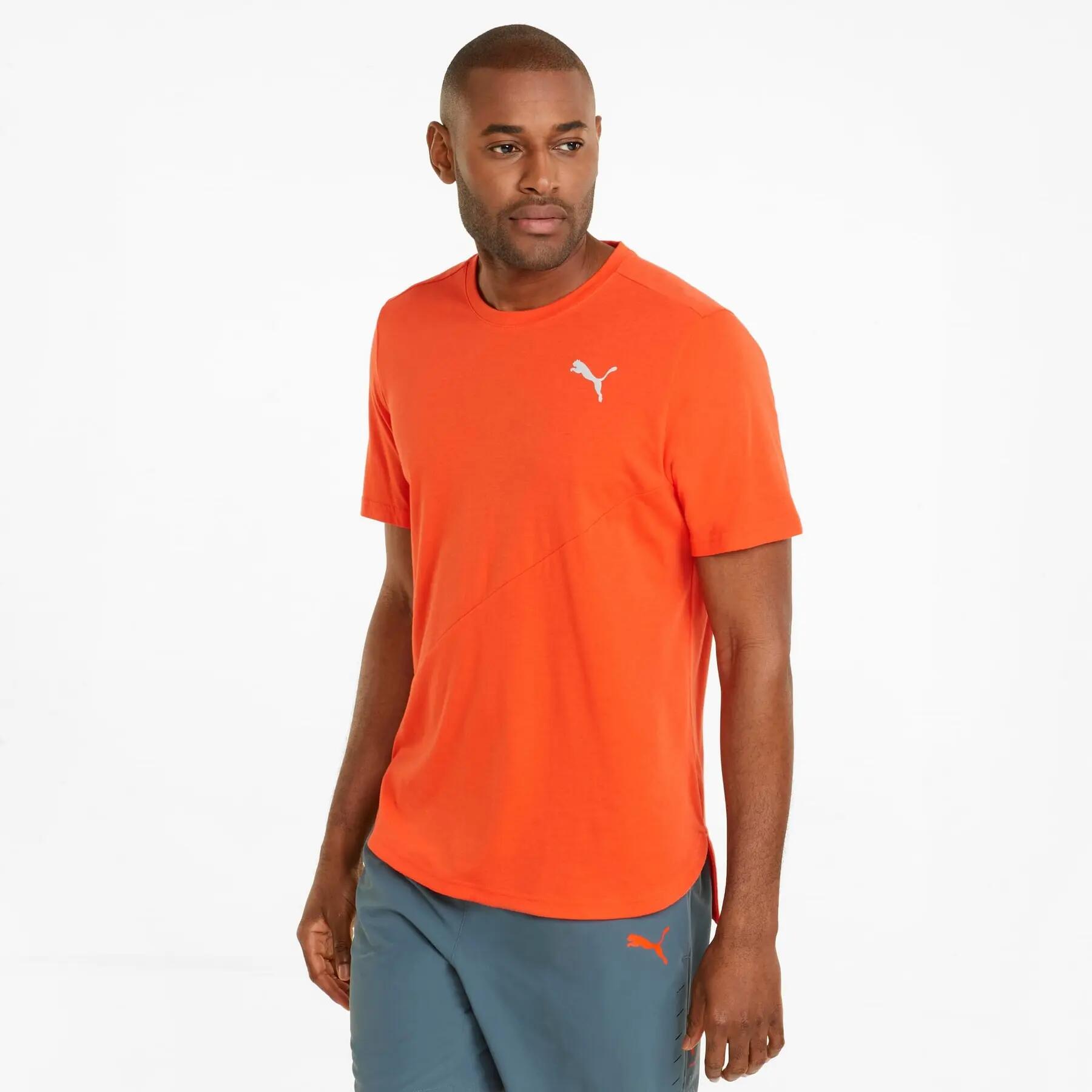 Puma TRAIN LOGO heren trainingsshirt oranje 52153725 maat XL 3/6