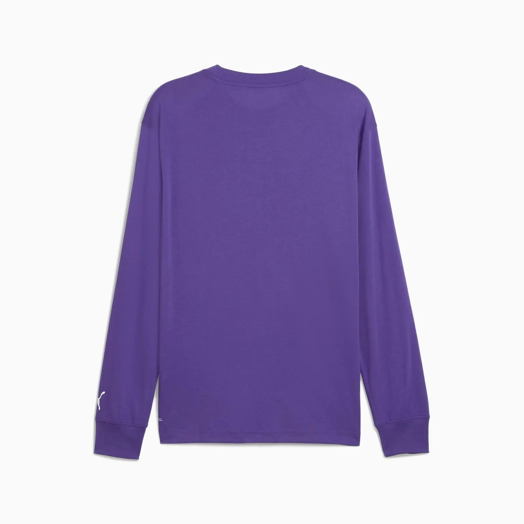 Heren longsleeve Puma HOOPSTEL paars 63290302 r L 2/5
